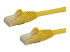 StarTech.com 10m CAT6 Ethernet Cable, 10 Gigabit Snagless RJ45 650MHz 100W PoE Patch Cord, CAT 6 10GbE UTP Network Cable w/Strain Relief, Yellow, Wiring is UL Certified/TIA - Höger vinkel