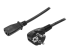 StarTech.com 3m (10ft) Computer Power Cord, 18AWG, EU Schuko to C13 Power Cord, 10A 250V, Black Replacement AC Cord, TV/Monitor Power Cable, Schuko CEE 7/7 to IEC 60320 C13 Power Cord - Höger vinkel