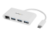 StarTech.com USB-C-hubb med 3 portar och Gigabit Ethernet - Höger vinkel