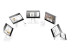 HP Engage One 10t - Kunddisplay - Flera vinklar